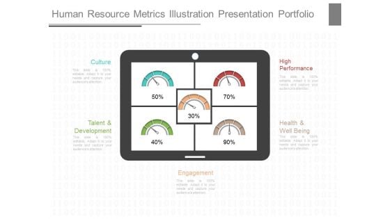 Human Resource Metrics Illustration Presentation Portfolio