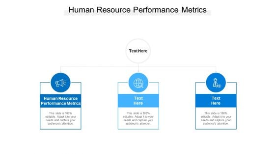 Human Resource Performance Metrics Ppt PowerPoint Presentation Inspiration Layout Cpb