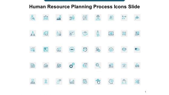 Human Resource Planning Process Icons Slide Ppt Powerpoint Presentation Inspiration Clipart