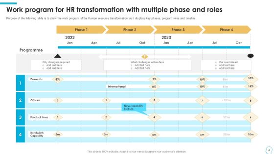 Human Resource Transition Program Work Stream And Roles Ppt PowerPoint Presentation Complete Deck With Slides Slide04