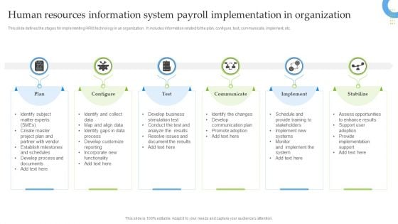 Human Resources Information System Payroll Implementation In Organization Professional PDF Human Resources Information System Payroll Implementation In Organization Professional PDF