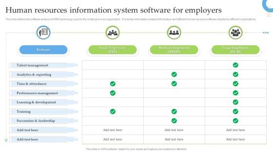 Human Resources Information System Software For Employers Diagrams PDF