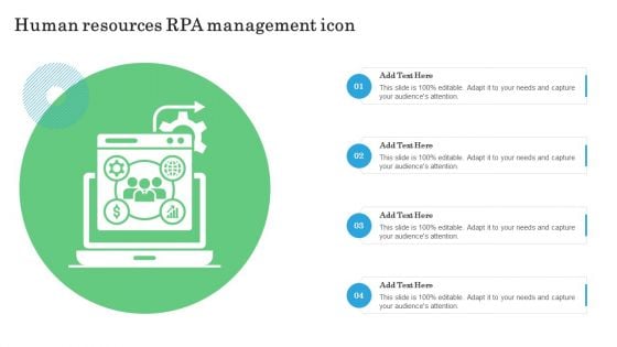 Human Resources RPA Management Icon Structure PDF