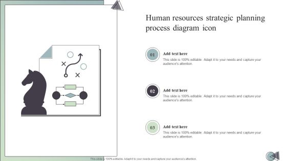 Human Resources Strategic Planning Process Diagram Icon Elements PDF