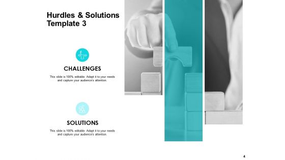 Hurdles And Solutions Ppt PowerPoint Presentation Complete Deck With Slides