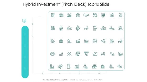 Hybrid Investment Pitch Deck Icons Slide Ppt Infographics Show PDF