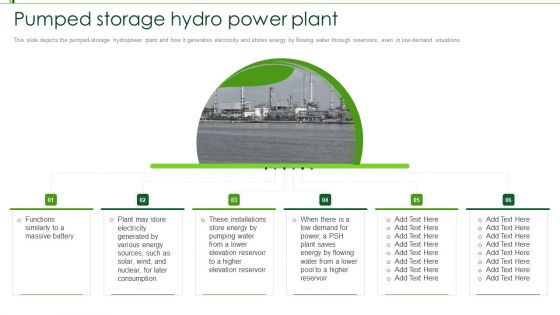 Hydroelectric Power Plant IT Pumped Storage Hydro Power Plant Ppt Ideas Elements PDF