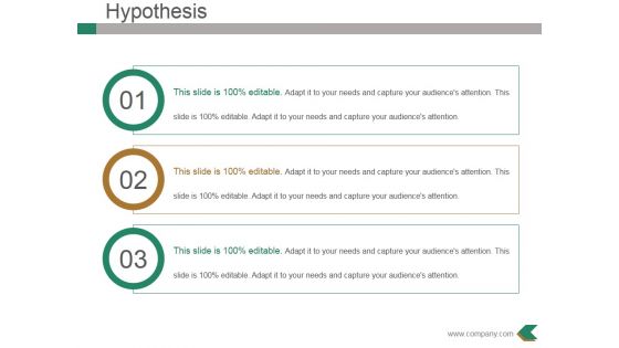 Hypothesis Ppt PowerPoint Presentation Show Microsoft