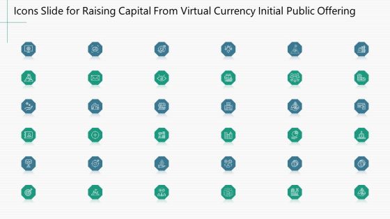 Icons Slide For Raising Capital From Virtual Currency Initial Public Offering Inspiration PDF