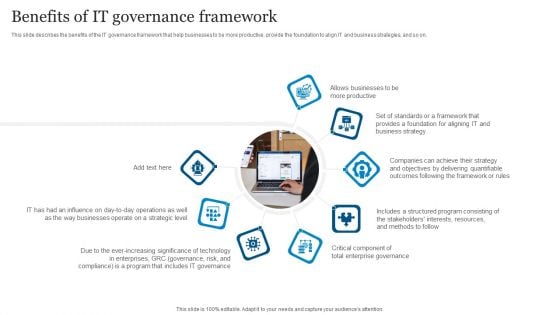 ICT Governance Benefits Of IT Governance Framework Ppt Model Designs Download PDF