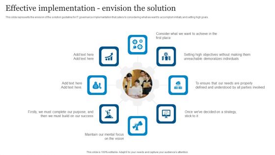 ICT Governance Effective Implementation Envision The Solution Ppt Infographic Template PDF