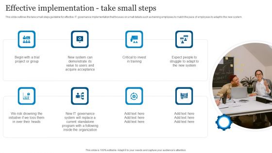 ICT Governance Effective Implementation Take Small Steps Ppt Ideas Example Topics PDF ICT Governance Effective Implementation Take Small Steps Ppt Ideas Example Topics PDF