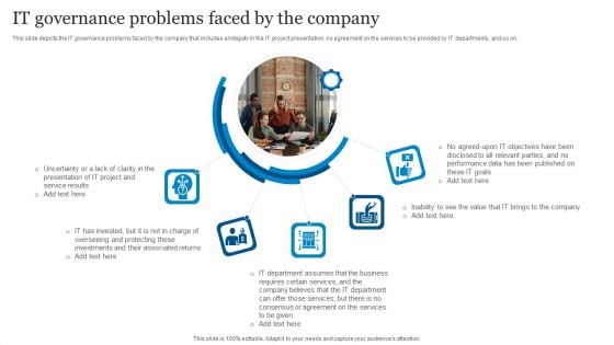 ICT Governance IT Governance Problems Faced By The Company Ppt Infographic Template Gallery PDF