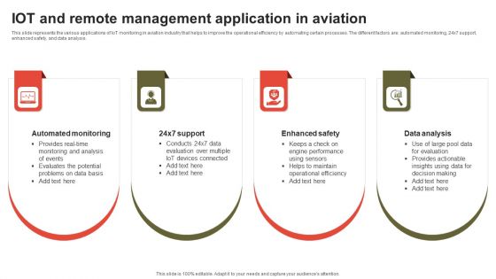 IOT And Remote Management Application In Aviation Ideas PDF