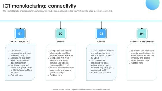 IOT Use Cases For Manufacturing IOT Manufacturing Connectivity Formats PDF IOT Use Cases For Manufacturing IOT Manufacturing Connectivity Formats PDF
