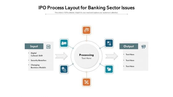 IPO Process Layout For Banking Sector Issues Ppt PowerPoint Presentation Show Design Templates PDF