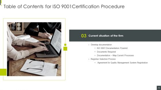 ISO 9001 Certification Procedure Ppt PowerPoint Presentation Complete With Slides
