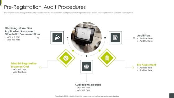 ISO 9001 Certification Procedure Pre Registration Audit Procedures Professional PDF