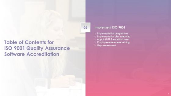 ISO 9001 Quality Assurance Software Accreditation Ppt PowerPoint Presentation Complete With Slides