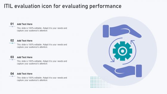 ITIL Evaluation Icon For Evaluating Performance Diagrams PDF