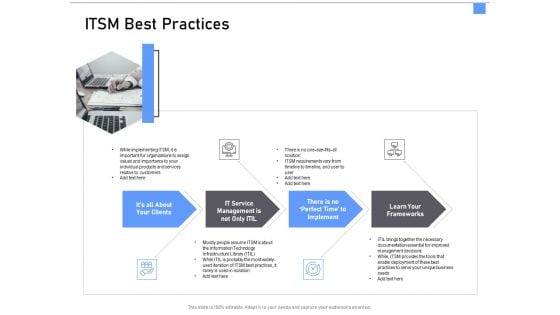 ITIL Framework And Processes ITSM Best Practices Ppt File Tips PDF