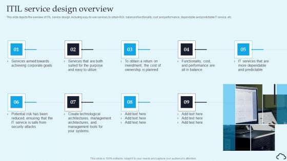 ITIL Service Design Overview IT Service Management Framework Rules PDF