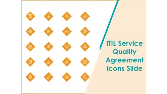 ITIL Service Quality Agreement Icons Slide Ppt Pictures Themes PDF