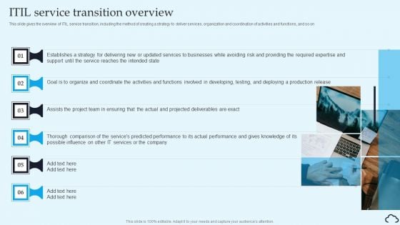 ITIL Service Transition Overview IT Service Management Framework Brochure PDF