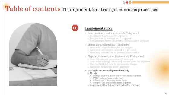 IT Alignment For Strategic Business Processes Ppt PowerPoint Presentation Complete Deck With Slides Slide43