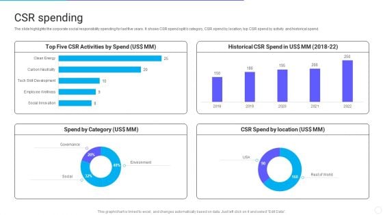 IT Application Services Company Outline CSR Spending Elements PDF