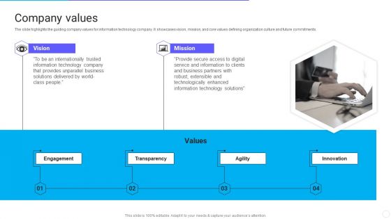 IT Application Services Company Outline Company Values Rules PDF IT Application Services Company Outline Company Values Rules PDF