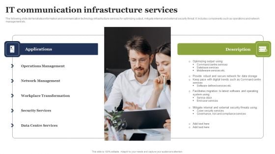 IT Communication Infrastructure Services Download PDF IT Communication Infrastructure Services Download PDF