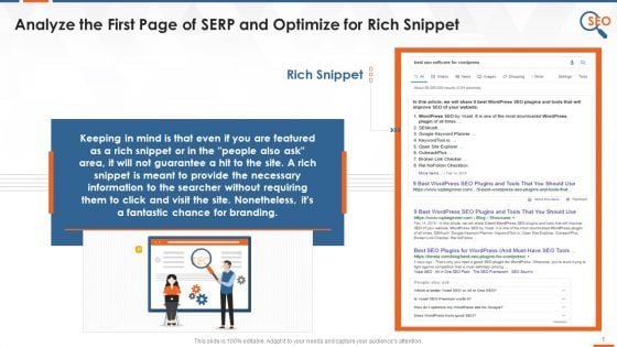 IT Company SEO Approach Optimize For Rich Snippet Training Ppt