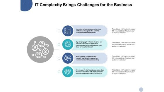 IT Complexity Brings Challenges For The Business Ppt PowerPoint Presentation Layouts Portfolio