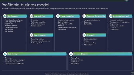 IT Consultancy Services Company Profile Profitable Business Model Ideas PDF IT Consultancy Services Company Profile Profitable Business Model Ideas PDF