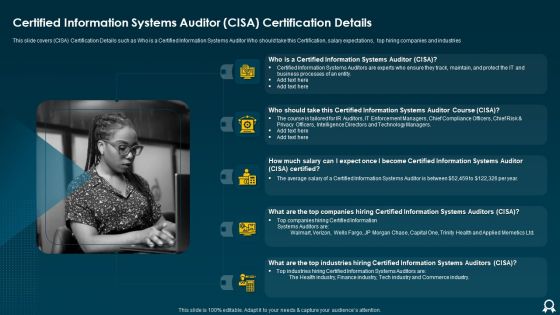 IT Data Services Certification Programs Certified Information Systems Auditor CISA Certification Details Diagrams PDF