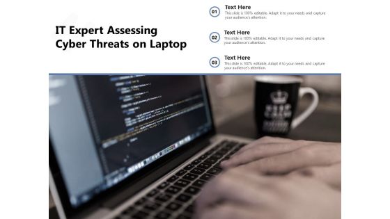 IT Expert Assessing Cyber Threats On Laptop Ppt PowerPoint Presentation Gallery Brochure PDF