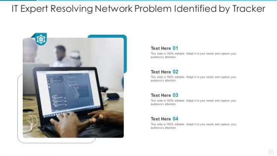 IT Expert Resolving Network Problem Identified By Tracker Background PDF IT Expert Resolving Network Problem Identified By Tracker Background PDF