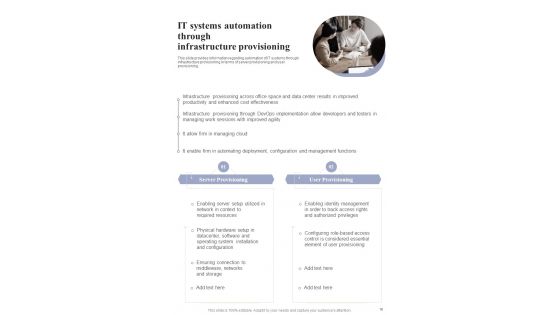 IT Framework Automation Playbook Template