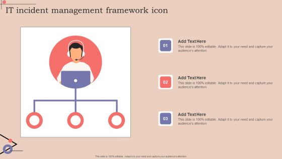IT Incident Management Framework Icon Graphics PDF