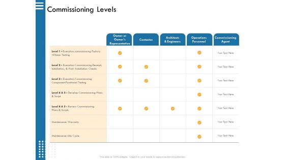 IT Infrastructure Governance Commissioning Levels Ppt Outline Brochure PDF