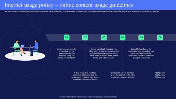 IT Policies And Procedures Internet Usage Policy Online Content Usage Guidelines Graphics PDF