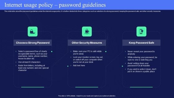 IT Policies And Procedures Internet Usage Policy Password Guidelines Microsoft PDF