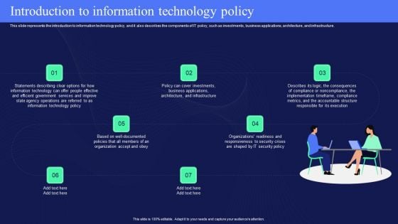 IT Policies And Procedures Introduction To Information Technology Policy Demonstration PDF IT Policies And Procedures Introduction To Information Technology Policy Demonstration PDF