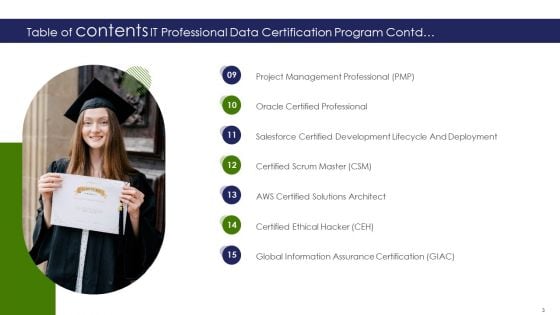 IT Professional Data Certification Program Ppt PowerPoint Presentation Complete With Slides
