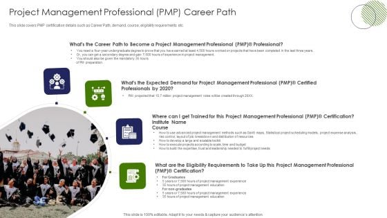 IT Professional Data Certification Program Project Management Professional PMP Career Path Graphics PDF