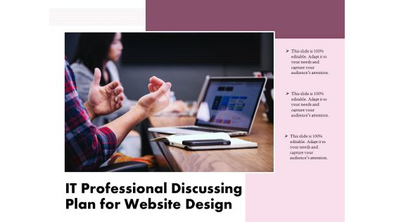 IT Professional Discussing Plan For Website Design Ppt PowerPoint Presentation Show Images PDF