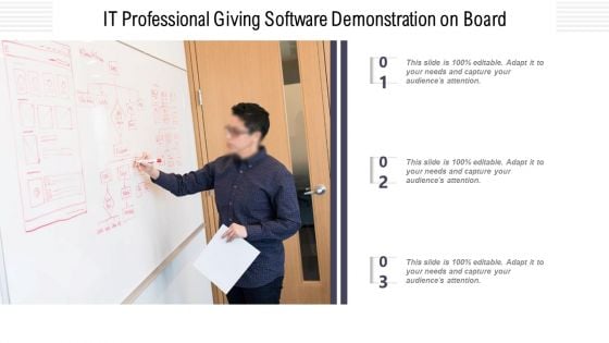 IT Professional Giving Software Demonstration On Board Ppt Professional PDF