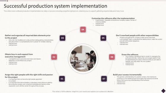 IT Project Development Planning Successful Production System Implementation Mockup PDF