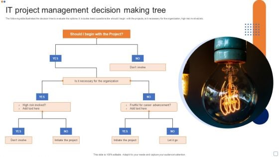 IT Project Management Decision Making Tree Template PDF